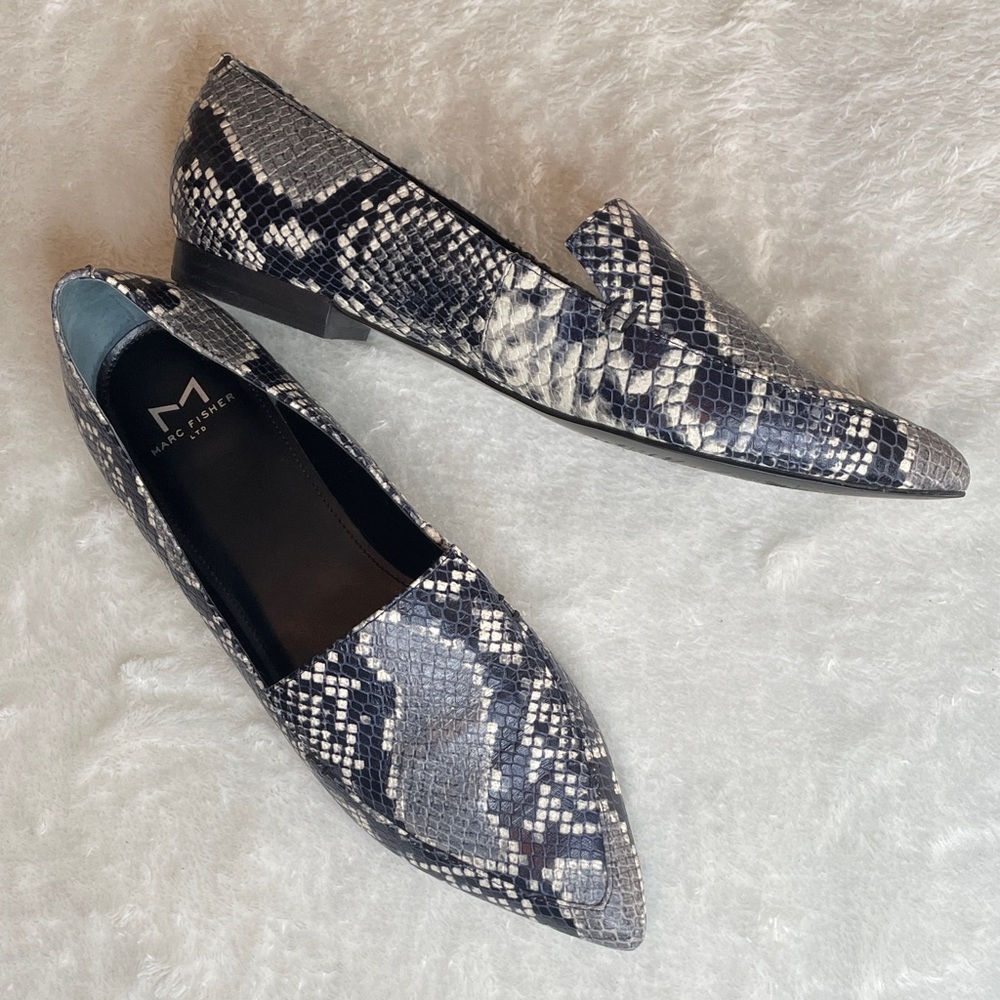 👠 Marc Fisher shoes - Snakeskin Flats - Picture 3 of 13